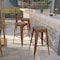 Flash Furniture Backless Copper Barstool with Square Wood Seat, 30" High, PK4 4-ET-BT3503-30-POC-WD-GG - alternate 1